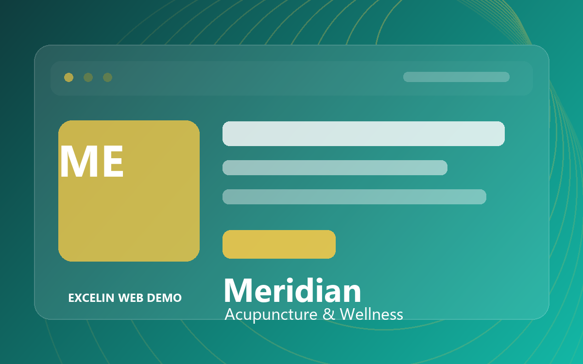 Meridian Acupuncture website demo preview