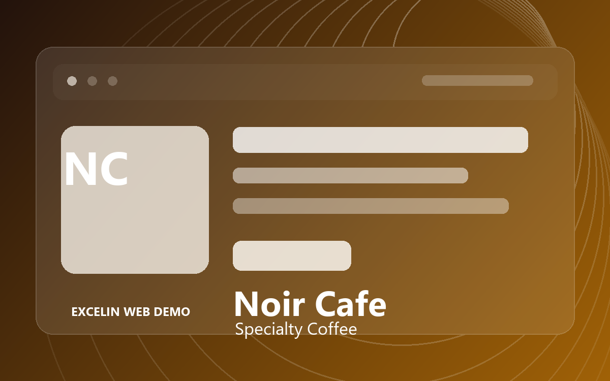 Noir Cafe website demo preview