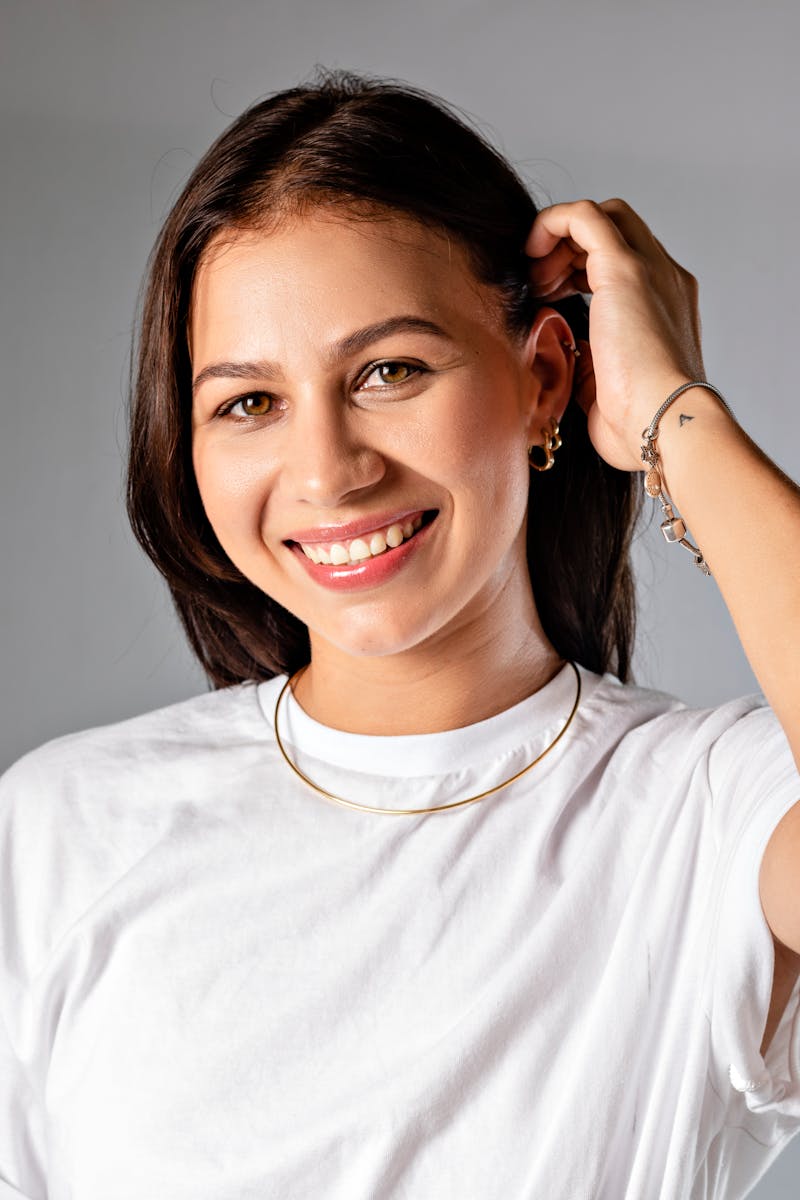 Portrait of smiling customer