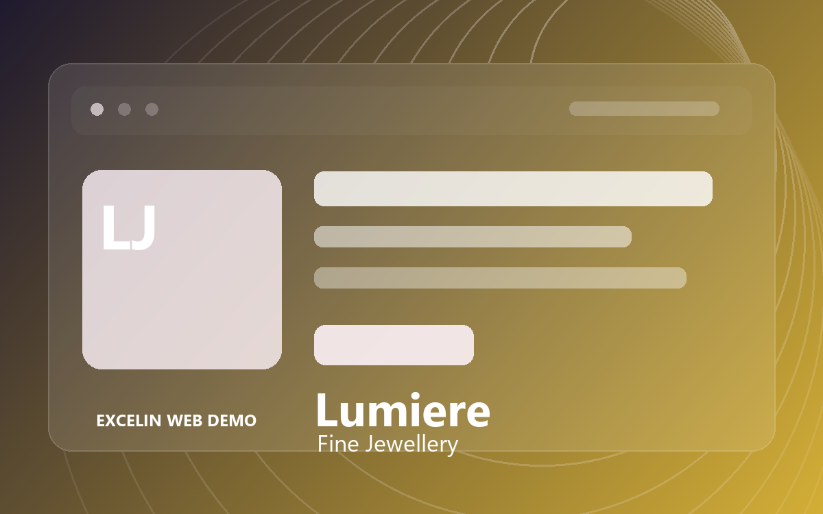 Lumiere Jewellery website demo preview