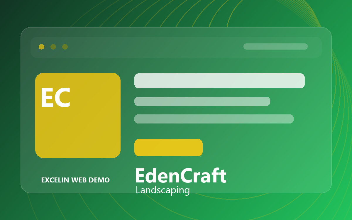 EdenCraft Landscaping website demo preview