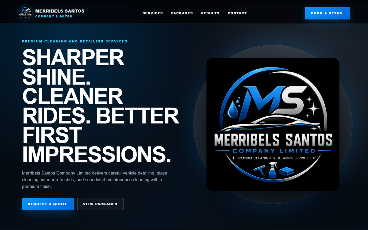 Merribels Santos Company Limited website demo preview