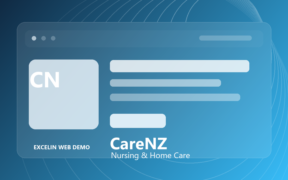 CareNZ website demo preview