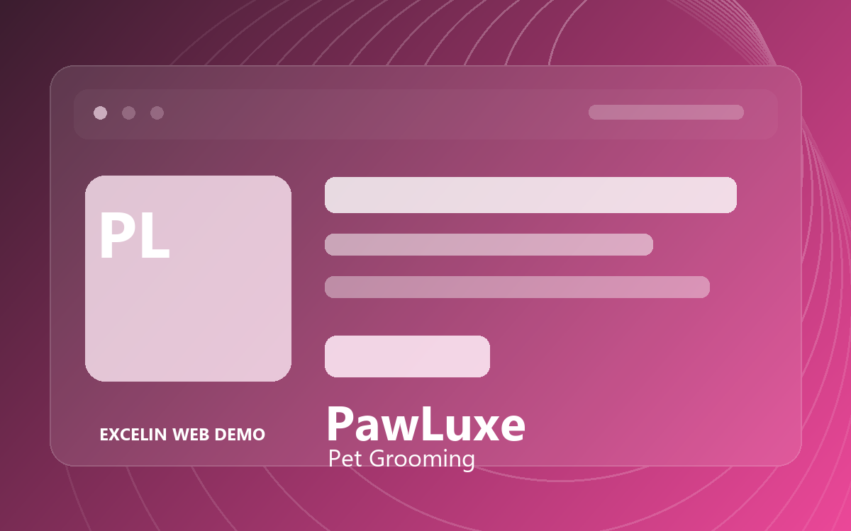 PawLuxe website demo preview
