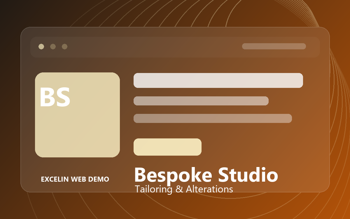 The Bespoke Studio website demo preview